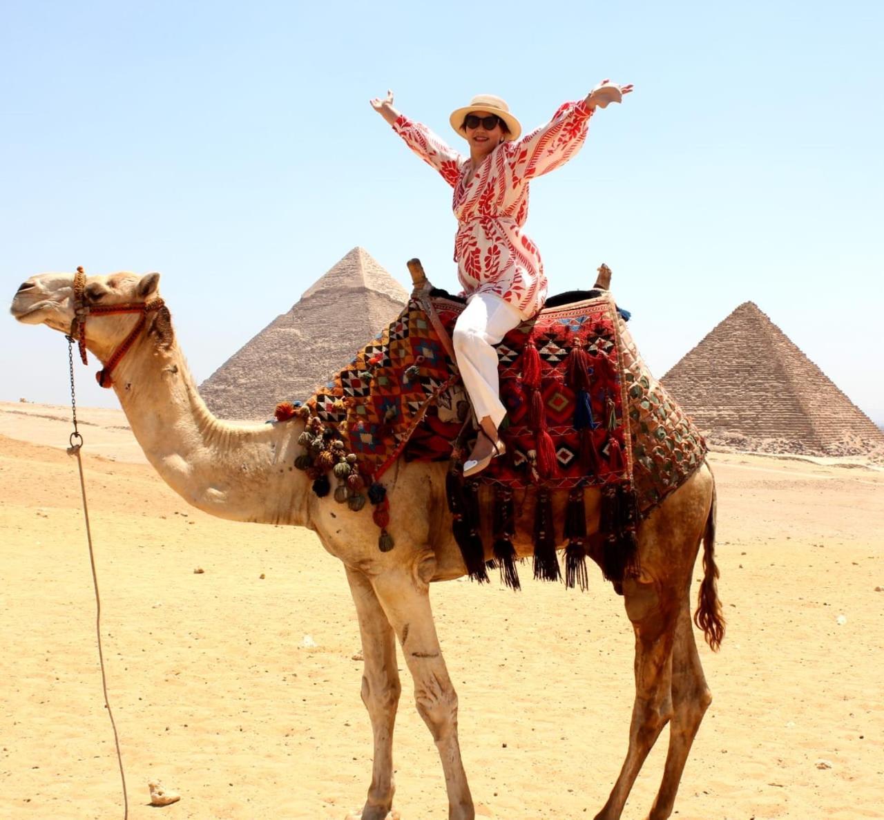 Horus Pyramids Inn Kafrat al Jabal Bagian luar foto