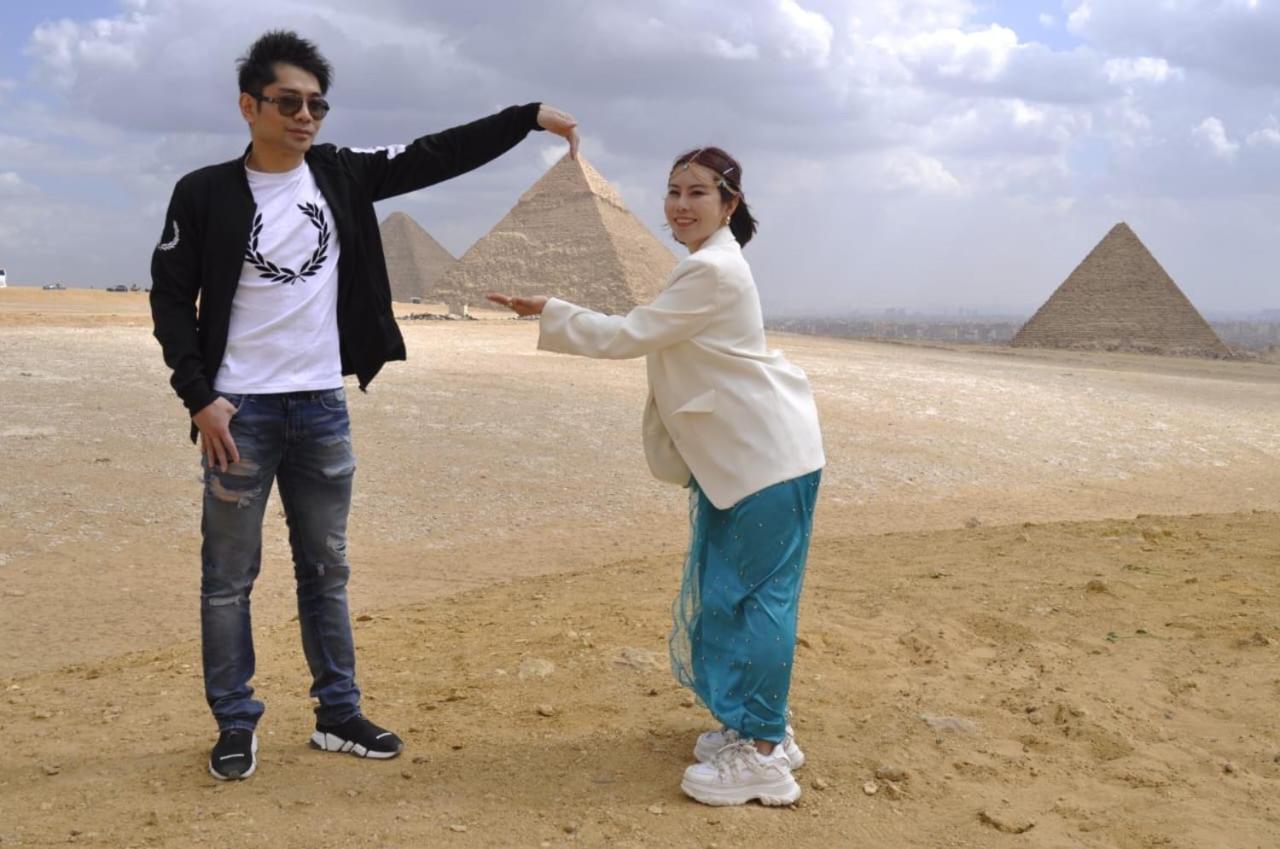 Horus Pyramids Inn Kafrat al Jabal Bagian luar foto