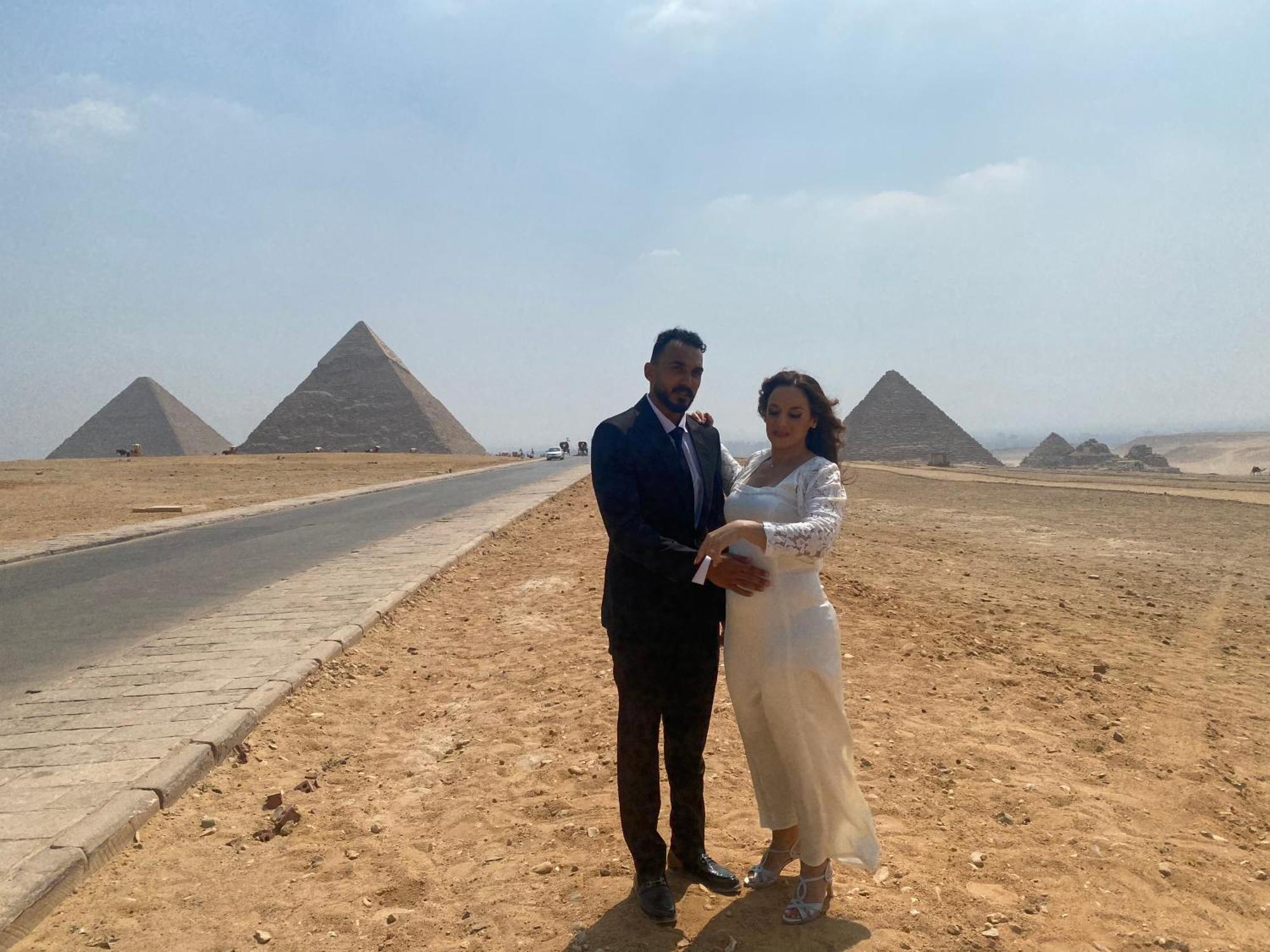 Horus Pyramids Inn Kafrat al Jabal Bagian luar foto