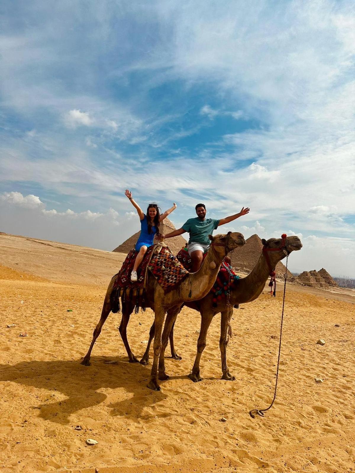 Horus Pyramids Inn Kafrat al Jabal Bagian luar foto