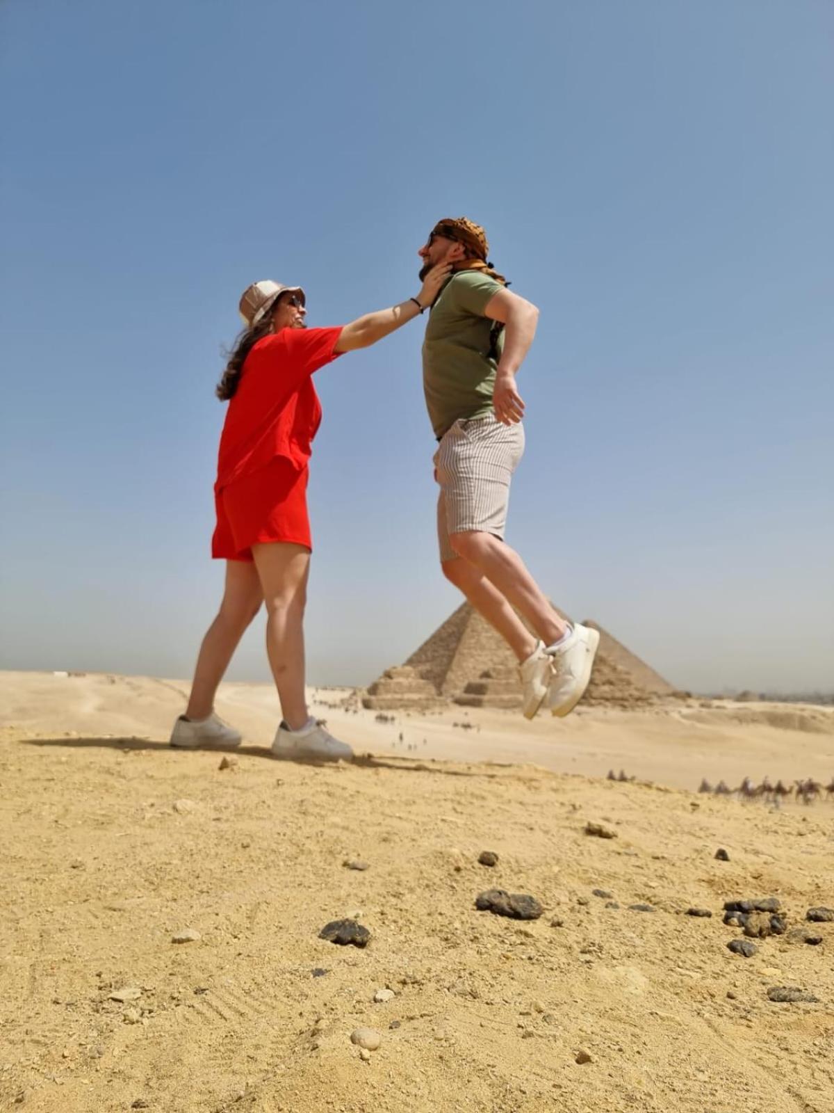 Horus Pyramids Inn Kafrat al Jabal Bagian luar foto