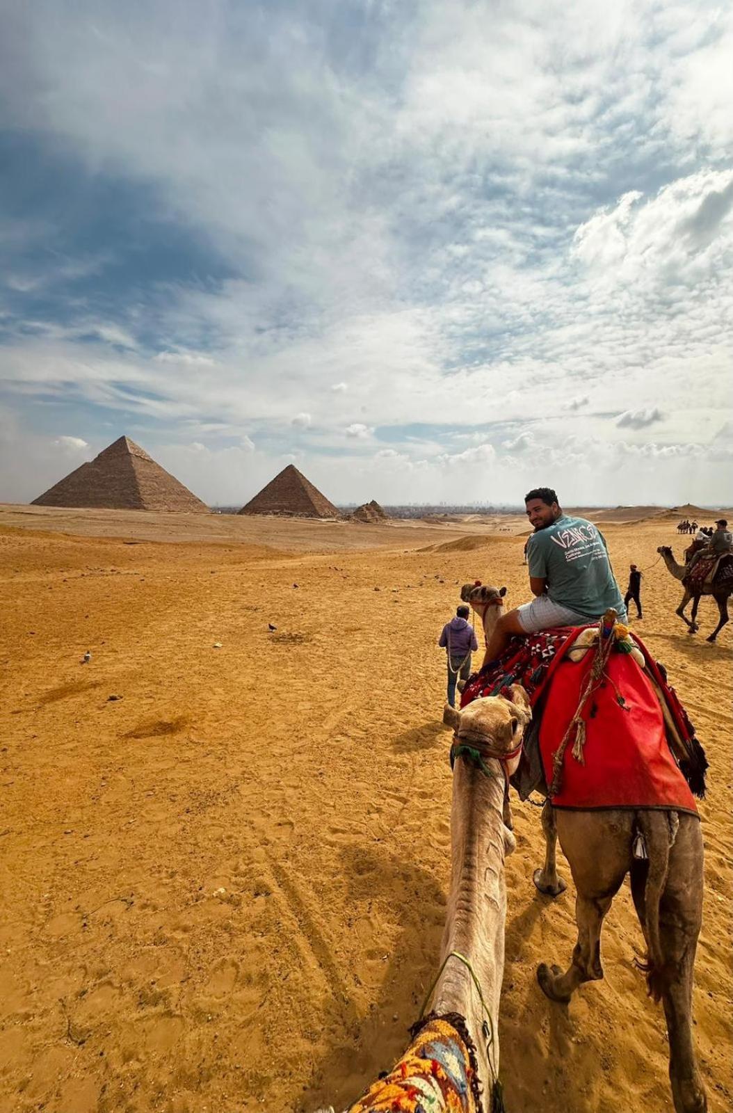 Horus Pyramids Inn Kafrat al Jabal Bagian luar foto