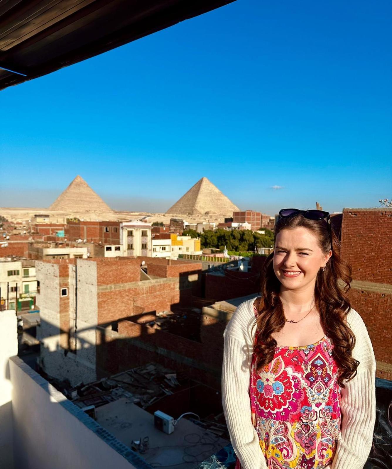 Horus Pyramids Inn Kafrat al Jabal Bagian luar foto